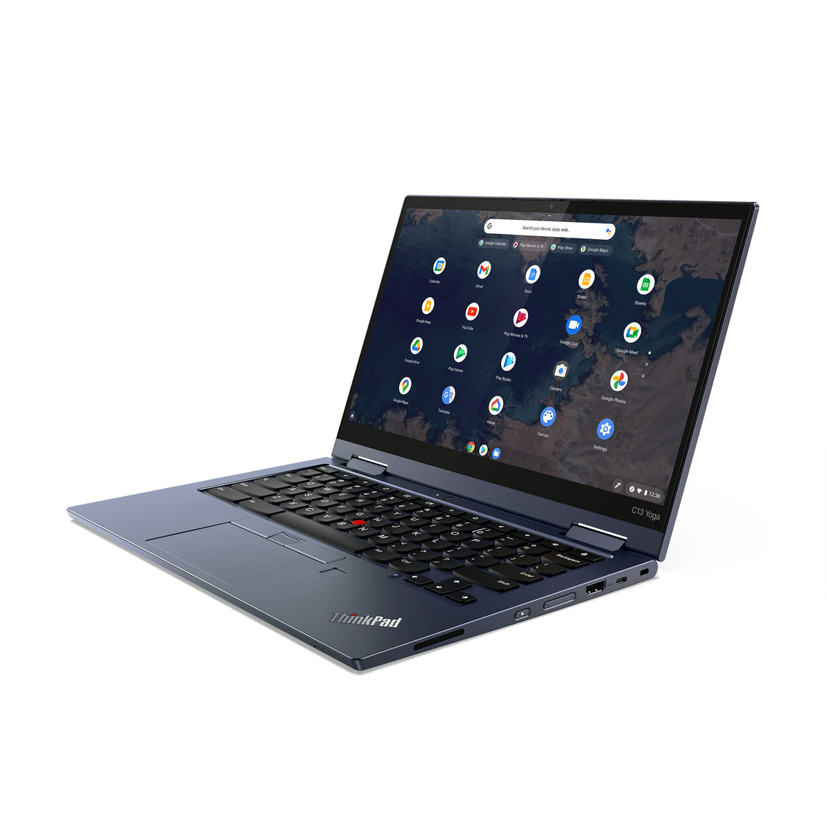 Lenovo ThinkPad C13 Yoga Chromebook - 33.8 cm (13.3") - Touchscreen - AMD Athlon Gold 3150C - 4 GB DDR4-SDRAM - 64 GB eMMC - Wi-Fi 6 - ChromeOS - Blue