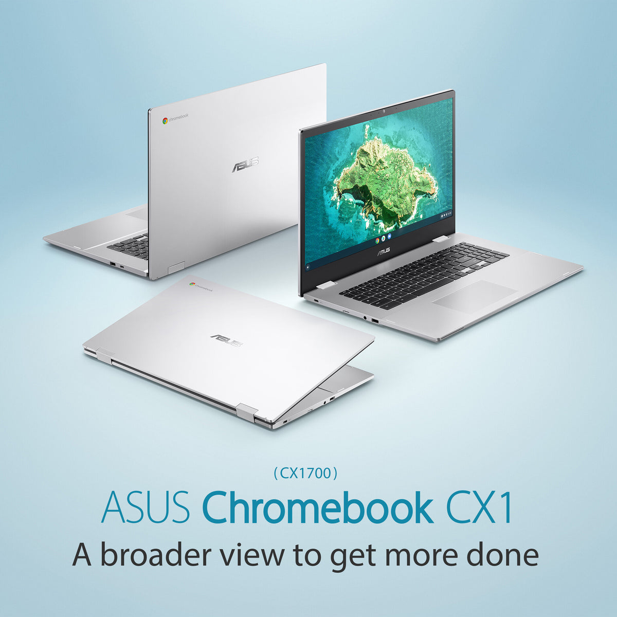 ASUS Chromebook - 43.9 cm (17.3") - Intel® Pentium® Silver N6000 - 4 GB LPDDR4x-SDRAM - 128 GB eMMC - Wi-Fi 6 - ChromeOS - Silver
