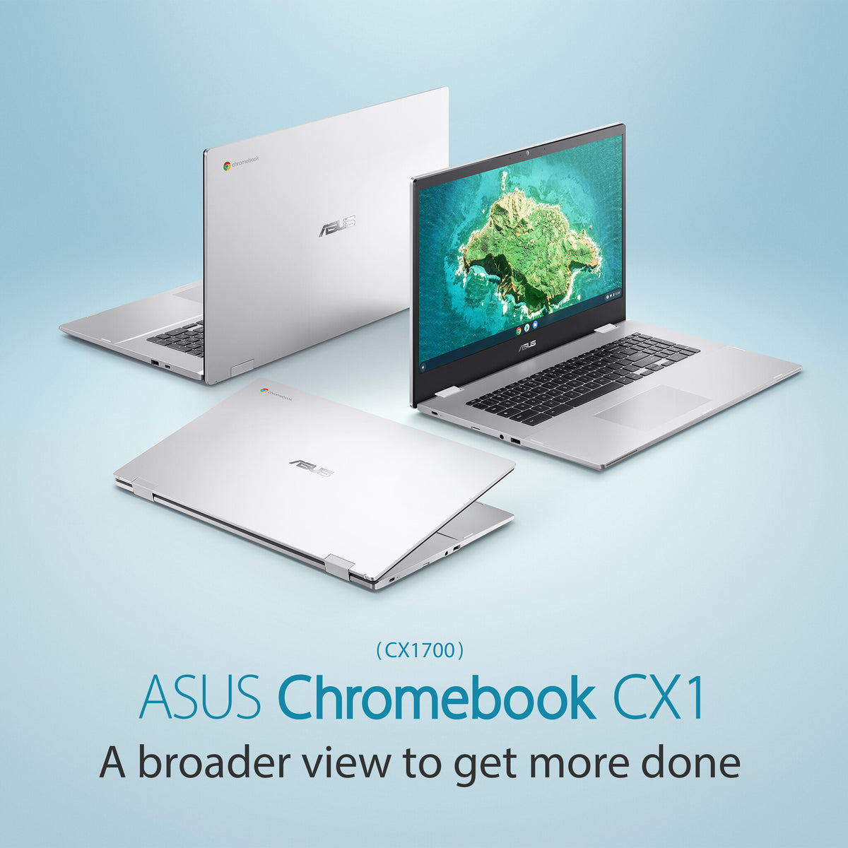 ASUS Chromebook - 43.9 cm (17.3&quot;) - Intel® Pentium® Silver N6000 - 4 GB LPDDR4x-SDRAM - 128 GB eMMC - Wi-Fi 6 - ChromeOS - Silver