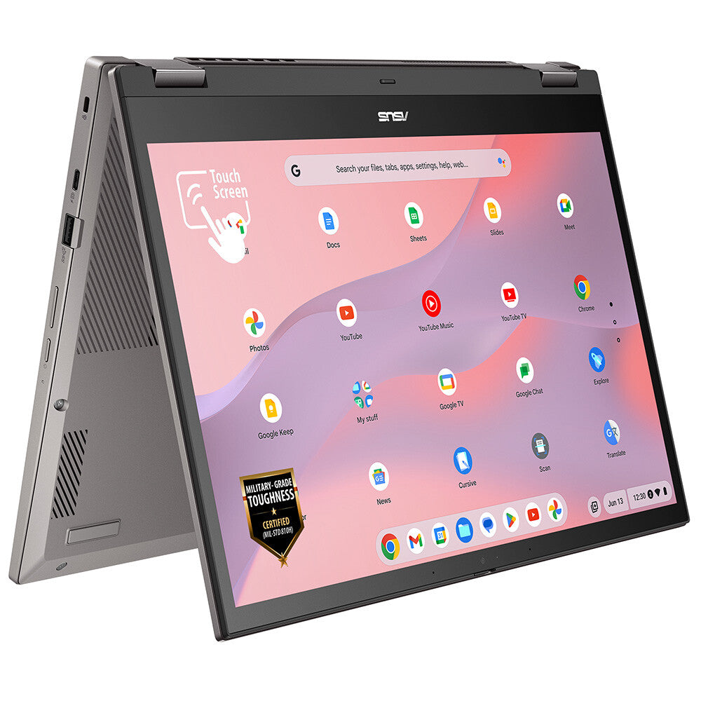 ASUS Chromebook CM34 - 35.6 cm (14&quot;) - Touchscreen - AMD Ryzen™ 5 7520C - 8 GB LPDDR5-SDRAM - 256 GB SSD - Wi-Fi 6 - ChromeOS - Grey