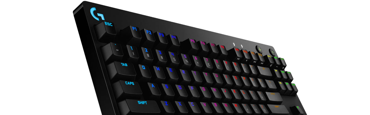 Logitech G - G PRO TKL - USB Wired RGB Mechanical Gaming Keyboard in Black (QWERTY UK)