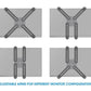 Manhattan 461870 - VESA Mount Adapter Kit for 33 cm (13") to 68.6 cm (27")