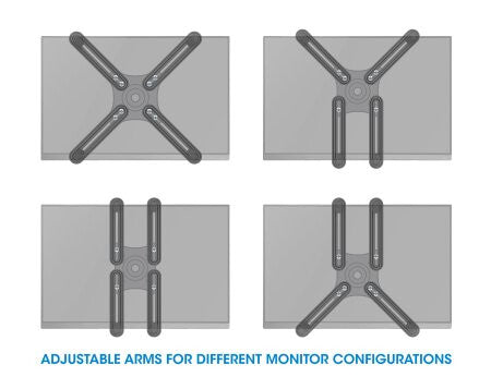 Manhattan 461870 - VESA Mount Adapter Kit for 33 cm (13") to 68.6 cm (27")