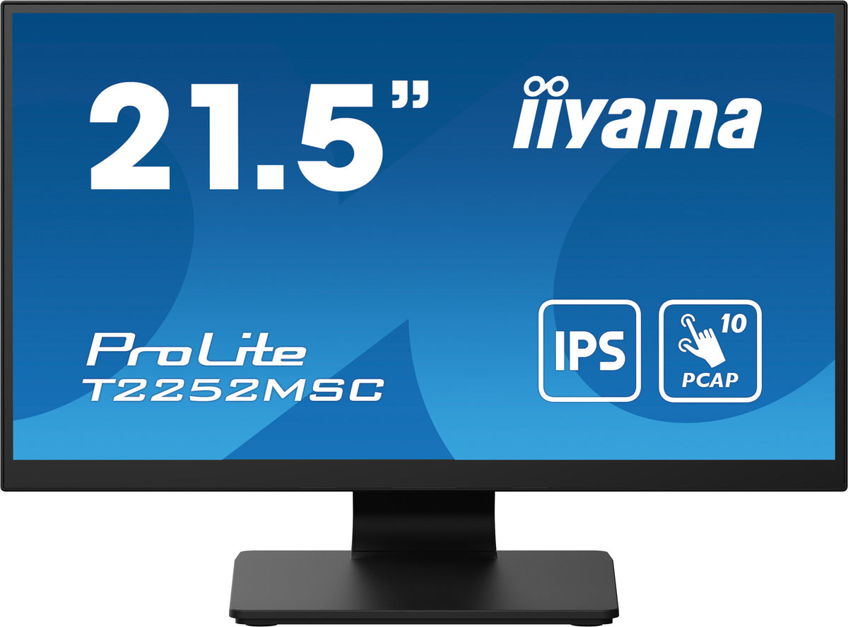 iiyama ProLite T2252MSC-B2 - 54.6 cm (21.5") - 1920 x 1080 pixels FHD LCD Touchscreen Monitor