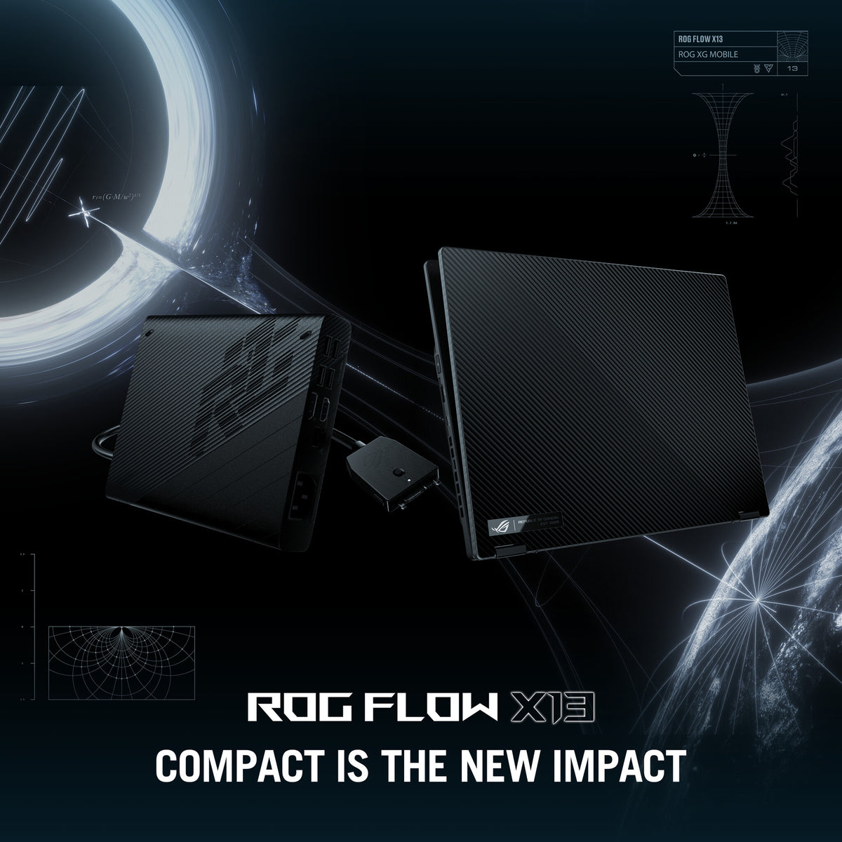 ASUS ROG Flow X13 Hybrid (2-in-1) - 34 cm (13.4") - Touchscreen - AMD Ryzen™ 9 5980HS - 16 GB LPDDR4x-SDRAM - 1 TB SSD - NVIDIA GeForce RTX 3050 Ti - Wi-Fi 6 - Windows 10 Pro - Black