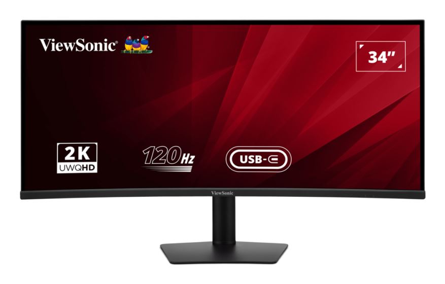 Viewsonic VA VA3420C computer monitor 86.4 cm (34") 3440 x 1440 pixels UltraWide Quad HD LED Black