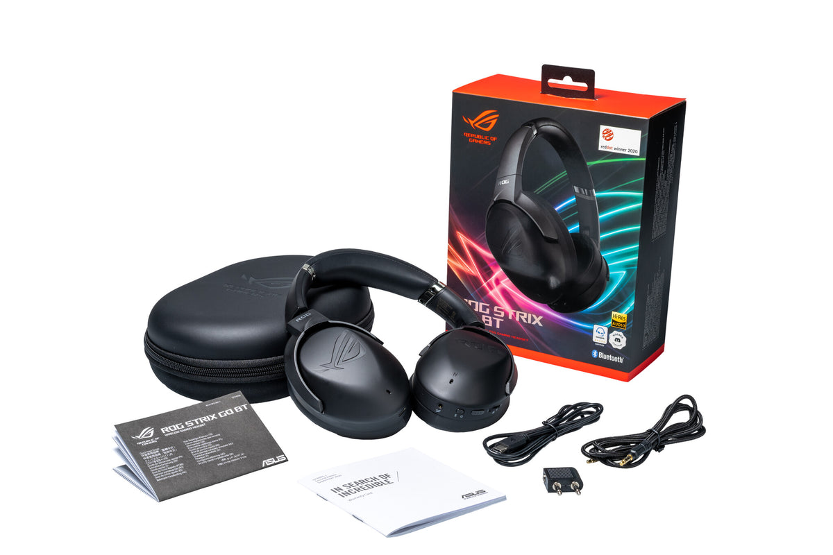 ASUS ROG Strix Go BT - Wired & Wireless Bluetooth Gaming Headset in Black