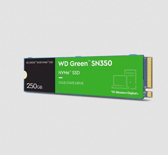 Western Digital Green SN350 - PCI Express 3.0 TLC NVMe M.2 SSD - 250 GB
