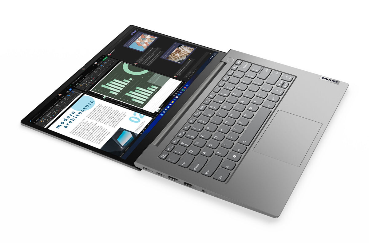 Lenovo ThinkBook 14 Laptop - 35.6 cm (14&quot;) - AMD Ryzen™ 5 5625U - 8 GB DDR4-SDRAM - 256 GB SSD - Wi-Fi 6 - Windows 11 Pro - Grey
