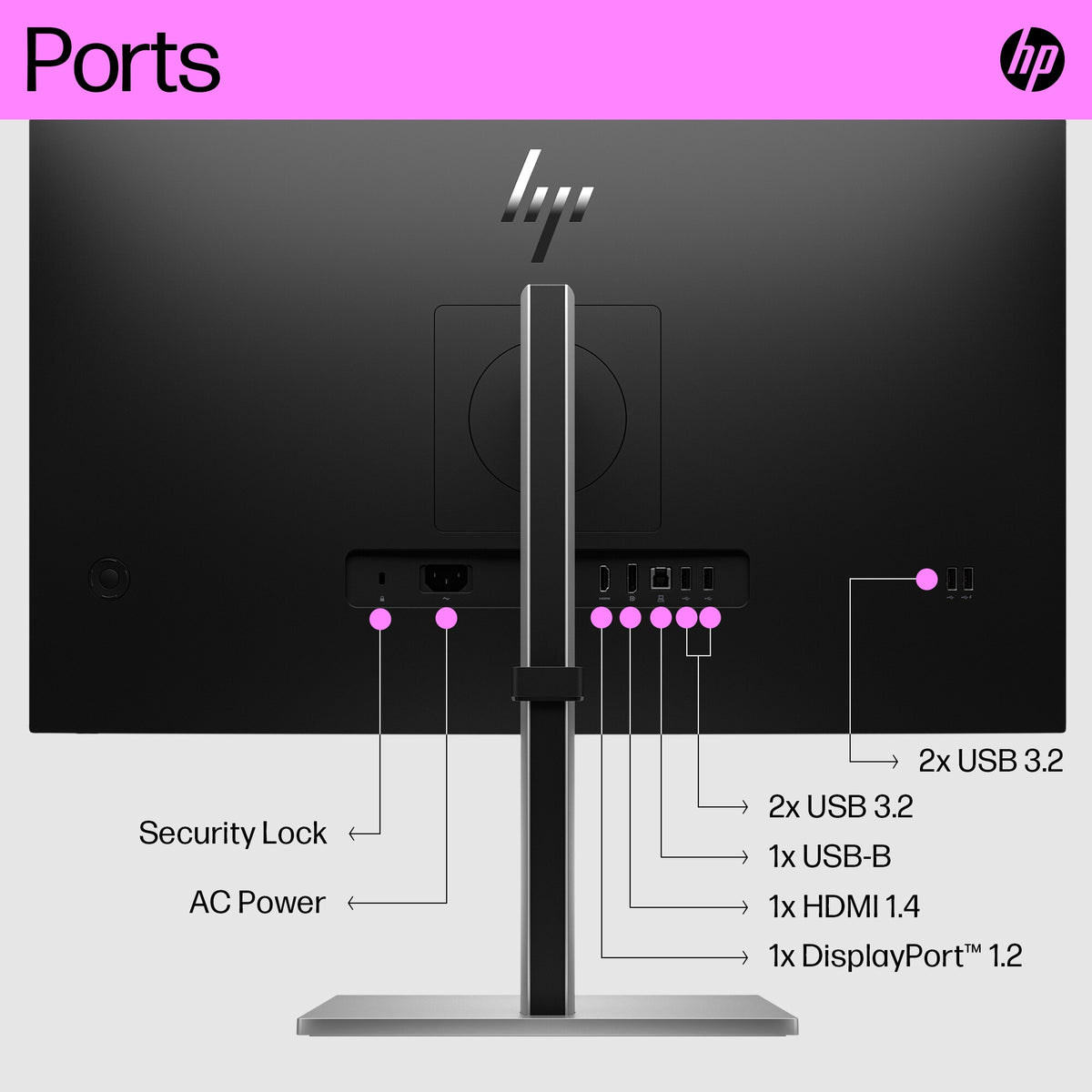 HP E27Q G5 - 68.6 cm (27") - 2560 x 1440 pixels Quad HD LCD Monitor