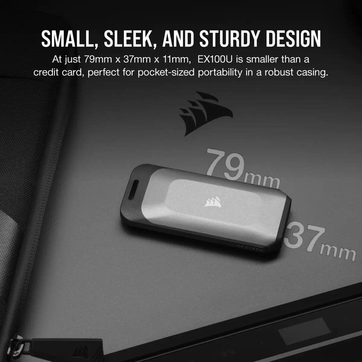Corsair EX100U - USB Type-C External SSD - 1 TB