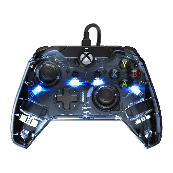 PDP Afterglow - Wired USB Gamepad for Xbox Series X|S in Transparent Blue