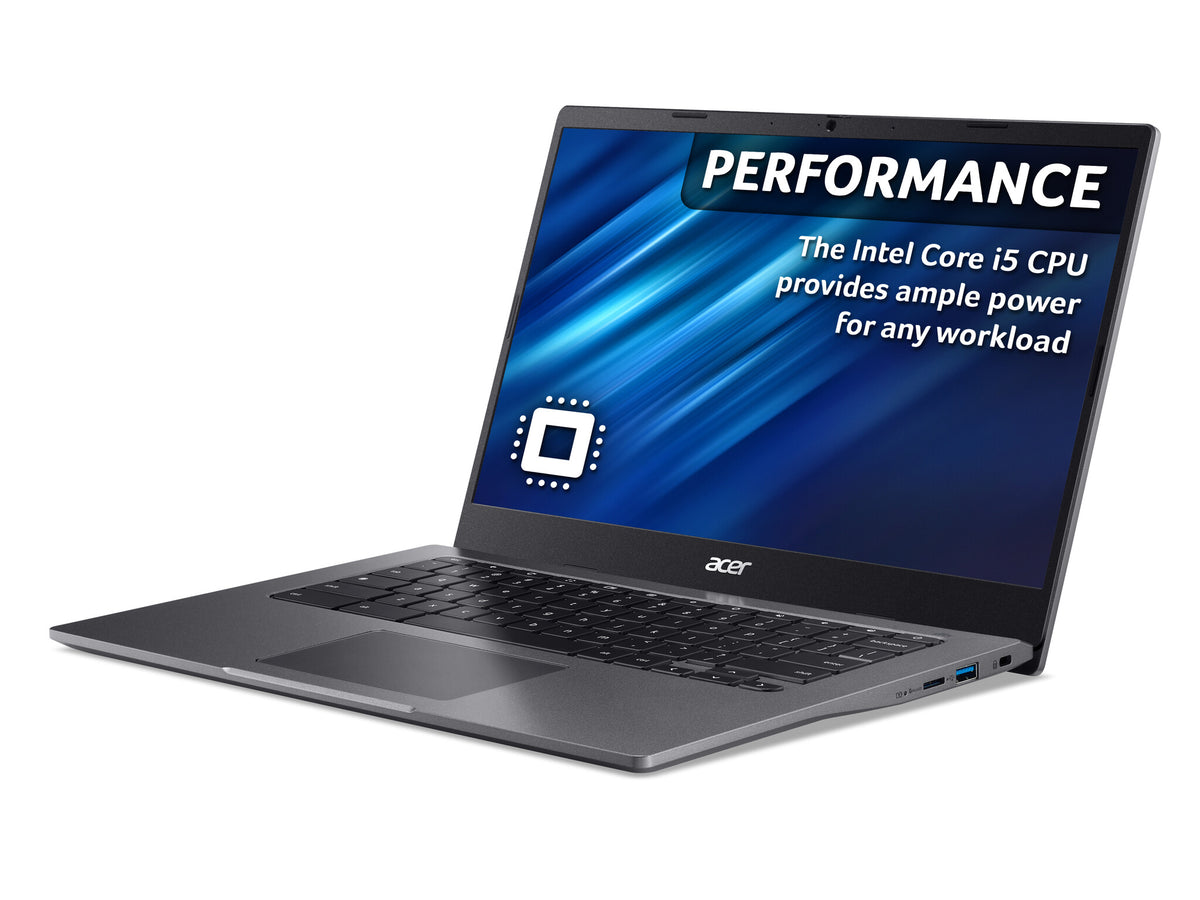 Acer Chromebook 514 - 35.6 cm (14") - Intel® Core™ i5-1135G7 - 8 GB LPDDR4x-SDRAM - 256 GB SSD - Wi-Fi 6 - ChromeOS - Grey