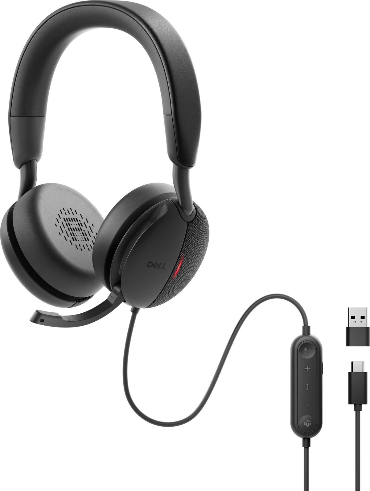 DELL WH5024 - USB Type-C Wired Headset in Black