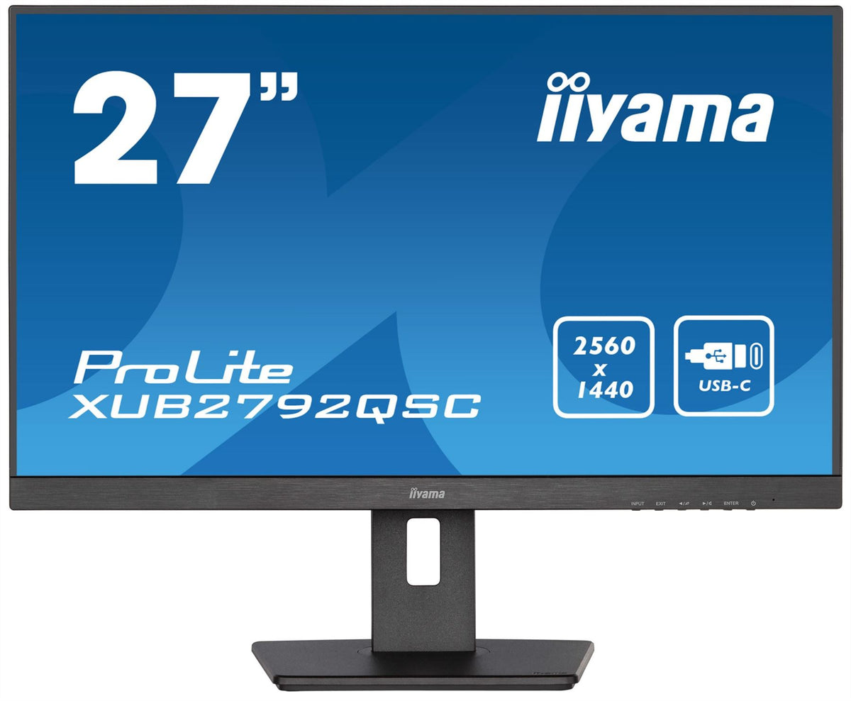 iiyama ProLite 68.6 cm (27&quot;) 2560 x 1440 pixels Wide Quad HD LED Black Monitor