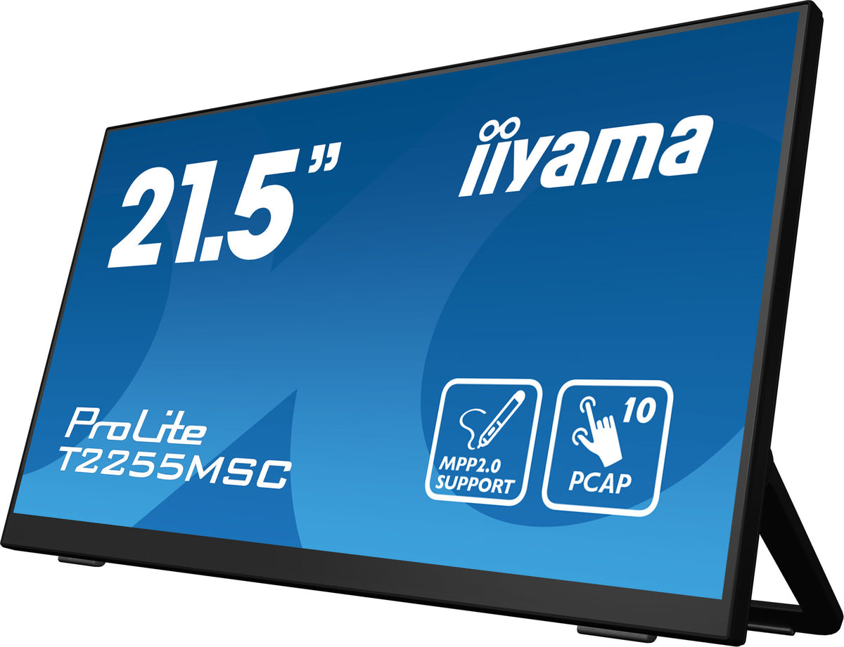 iiyama ProLite T2255MSC-B1 - 54.6 cm (21.5") - 1920 x 1080 pixels FHD LCD Touchscreen Portable Monitor