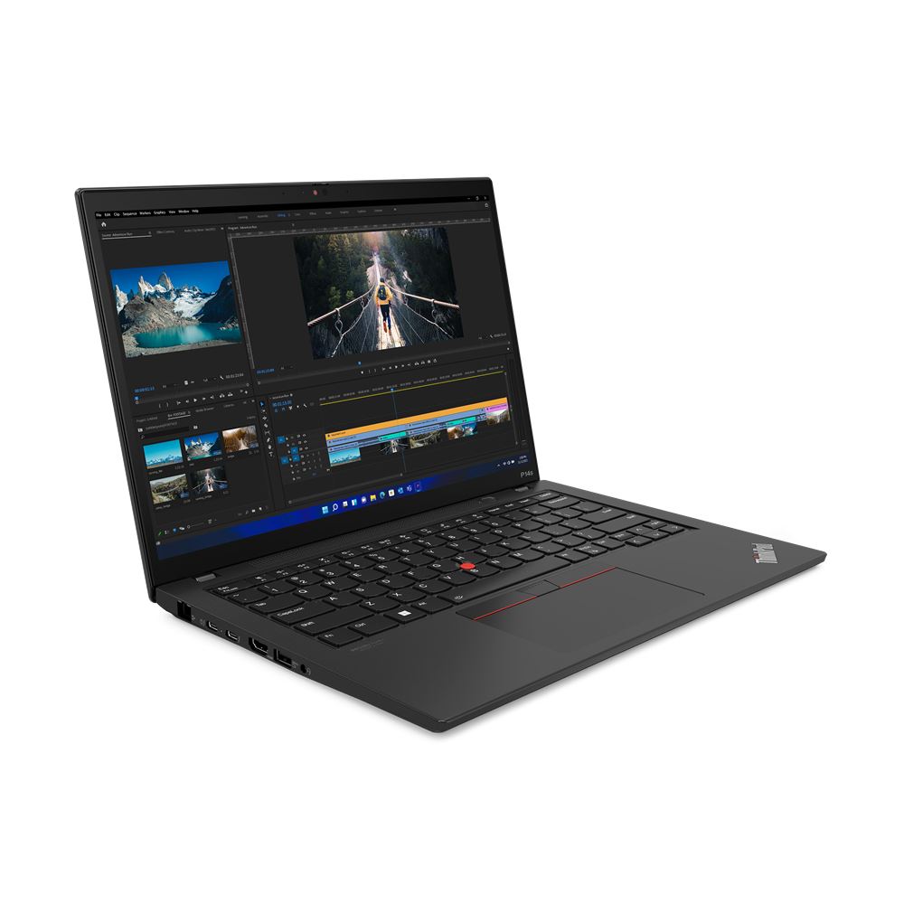 Lenovo ThinkPad P14s 14" Mobile workstation - Touchscreen - Intel® Core i7-1360P - 16 GB LPDDR5x-SDRAM - 512 GB SSD - NVIDIA RTX A500 - Windows 11 Pro - Black