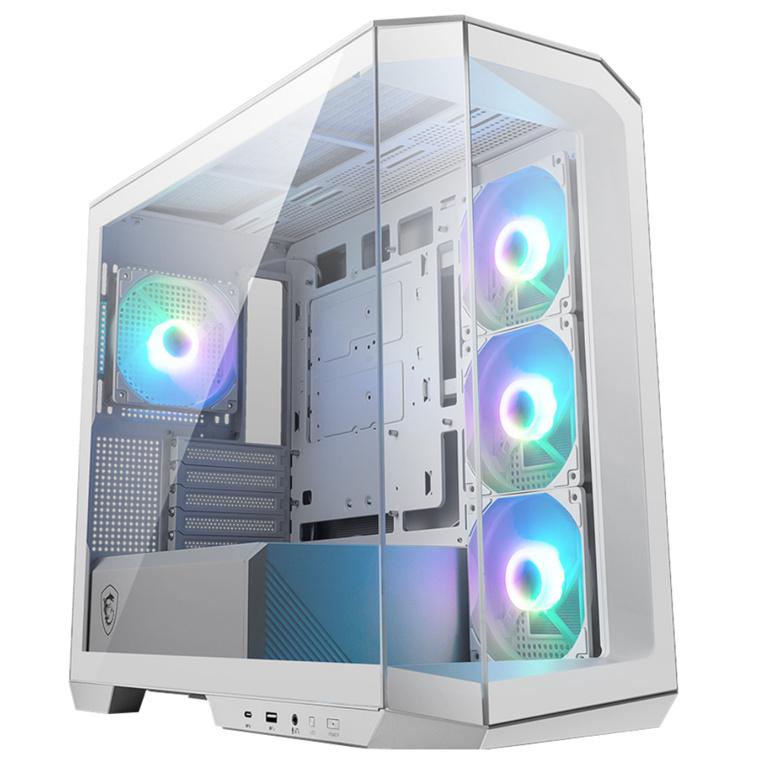 MSI MAG PANO M100R PZ - MicroATX Mid Tower Case in White