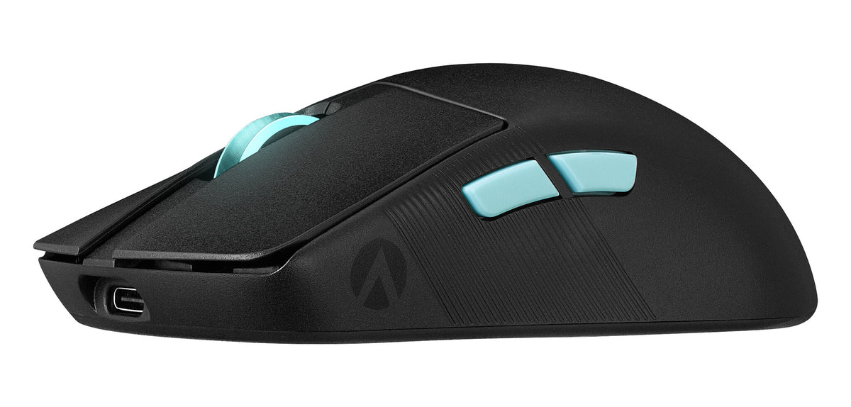 ASUS ROG Harpe Ace "Aim Lab Edition" - RF Wireless + Bluetooth + USB Type-C Opto-mechanical Mouse in Black - 36,000 DPI