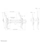 Neomounts WL35S-950BL19 - Heavy duty TV wall mount for 139.7 cm (55") to 2.79 m (110")
