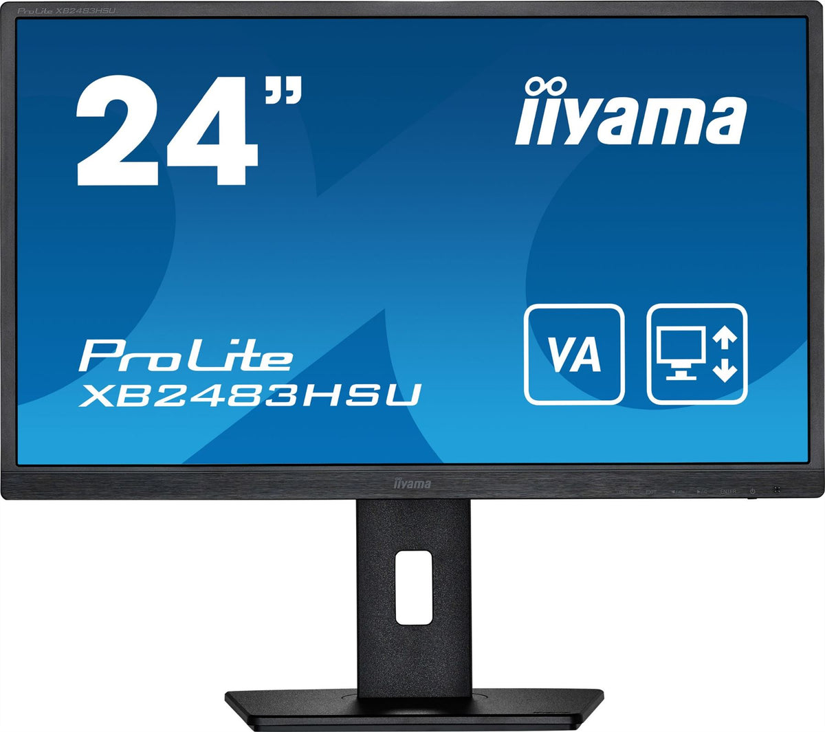 iiyama ProLite XB2483HSU-B5 LED display 60.5 cm (23.8&quot;) 1920 x 1080 pixels Full HD Black Monitor