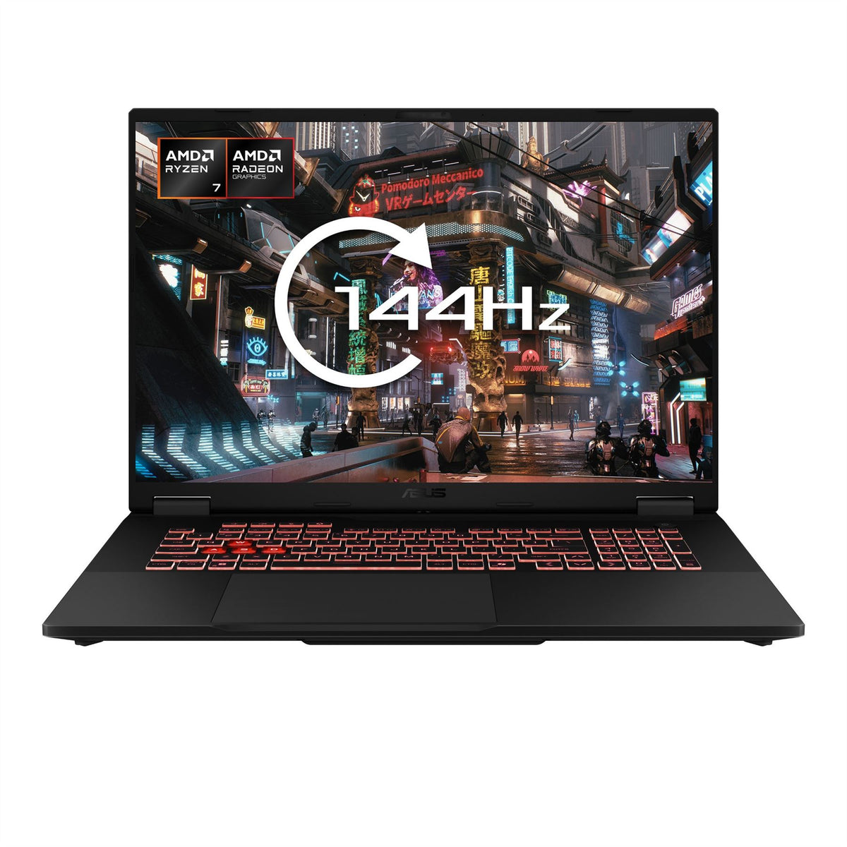 ASUS TUF Gaming FA808UM-S8013W AMD Ryzen� 7 260 Laptop 45.7 cm (18&quot;) WUXGA 16 GB DDR5-SDRAM 1 TB SSD NVIDIA GeForce RTX 5060 Wi-Fi 6E (802.11ax) Windows 11 Home Black, Grey