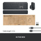 Logitech MX Keys combo for Business - RF Wireless + Bluetooth Keyboard (QWERTZ Swiss) & Mouse in Graphite