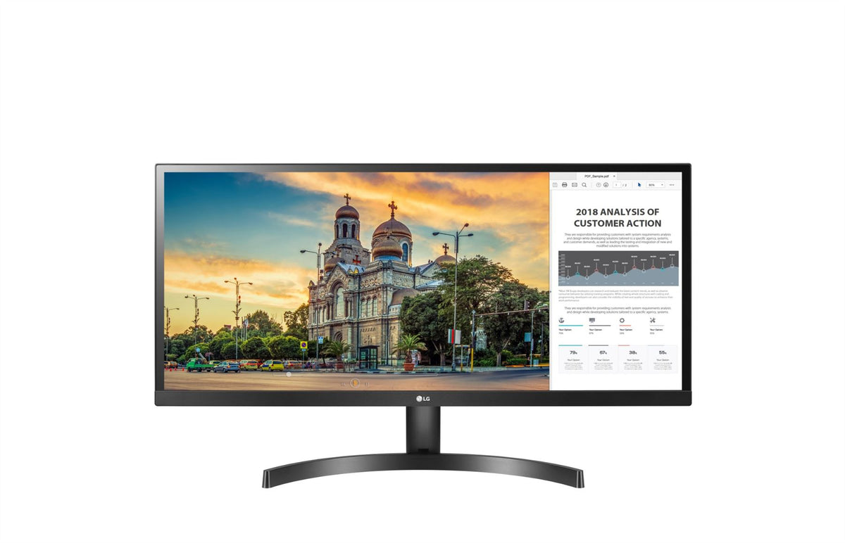 LG 29WK500-P LED display 73.7 cm (29&quot;) 2560 x 1080 pixels QXGA Black Monitor