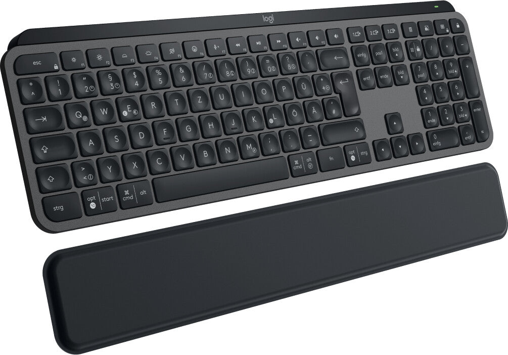 Logitech MX Keys S Combo -  RF Wireless + Bluetooth Mouse + Wireless QWERTZ German Keyboard