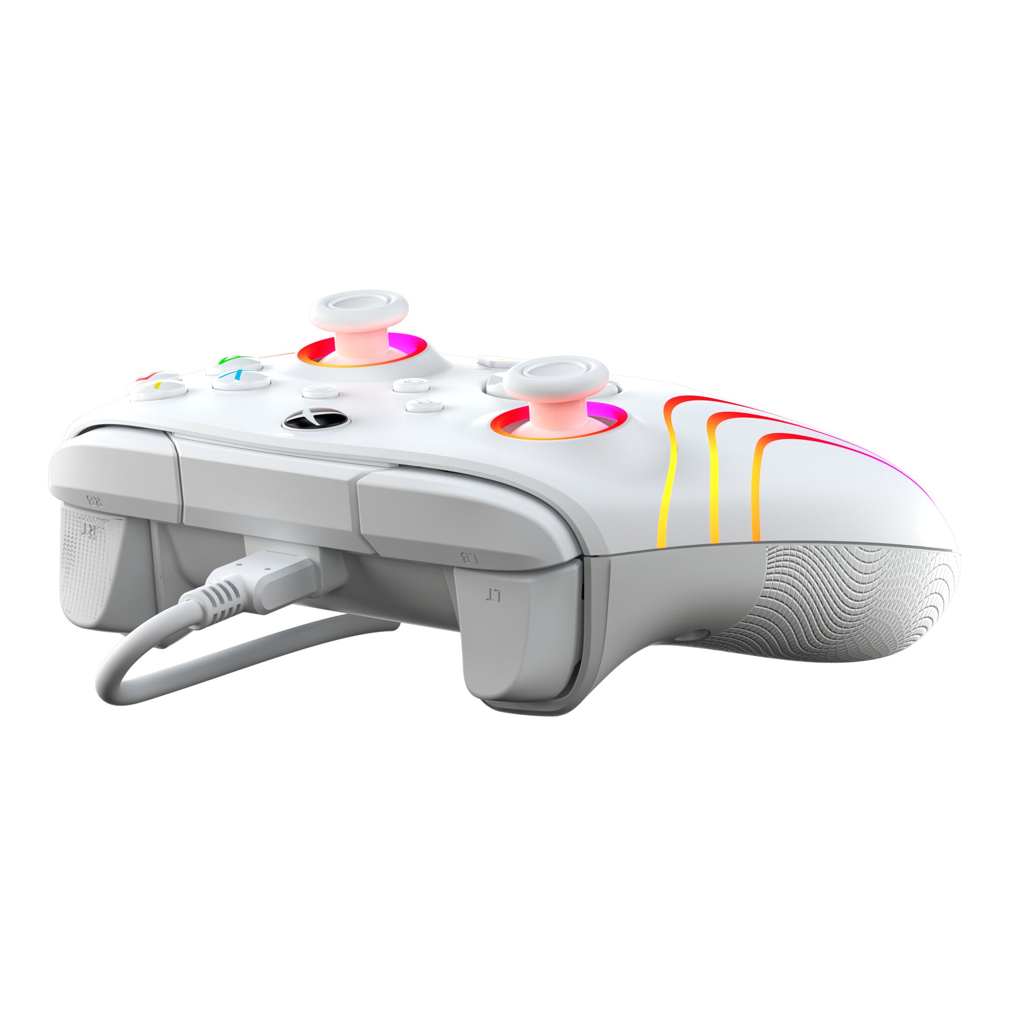 PDP Afterglow Wave Wired Controller for PC Xbox Series X S in White