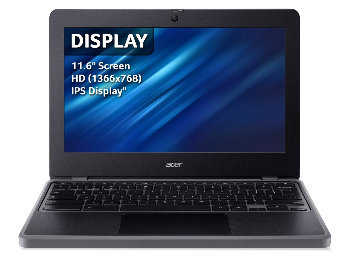 Acer Chromebook 511 - 29.5 cm (11.6") - Intel® N100 - 4 GB LPDDR5-SDRAM - 64 GB eMMC - Wi-Fi 6E - ChromeOS - Black