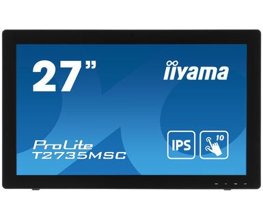 iiyama ProLite T2735MSC-B3 Computer Monitor 68.6 cm (27&quot;) 1920 x 1080 pixels Full HD LED Touchscreen Black