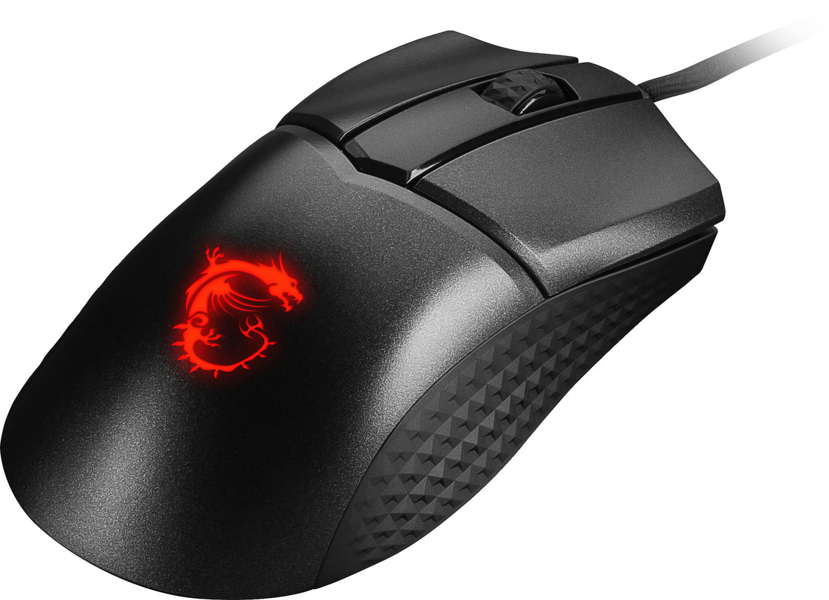 MSI CLUTCH GM31 LIGHTWEIGHT - USB Type-A Optical mouse in Black - 12,000 DPI