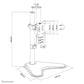 Neomounts FPMA-D550SBLACK - Desk monitor stand for 33 cm (13") to 81.3 cm (32")