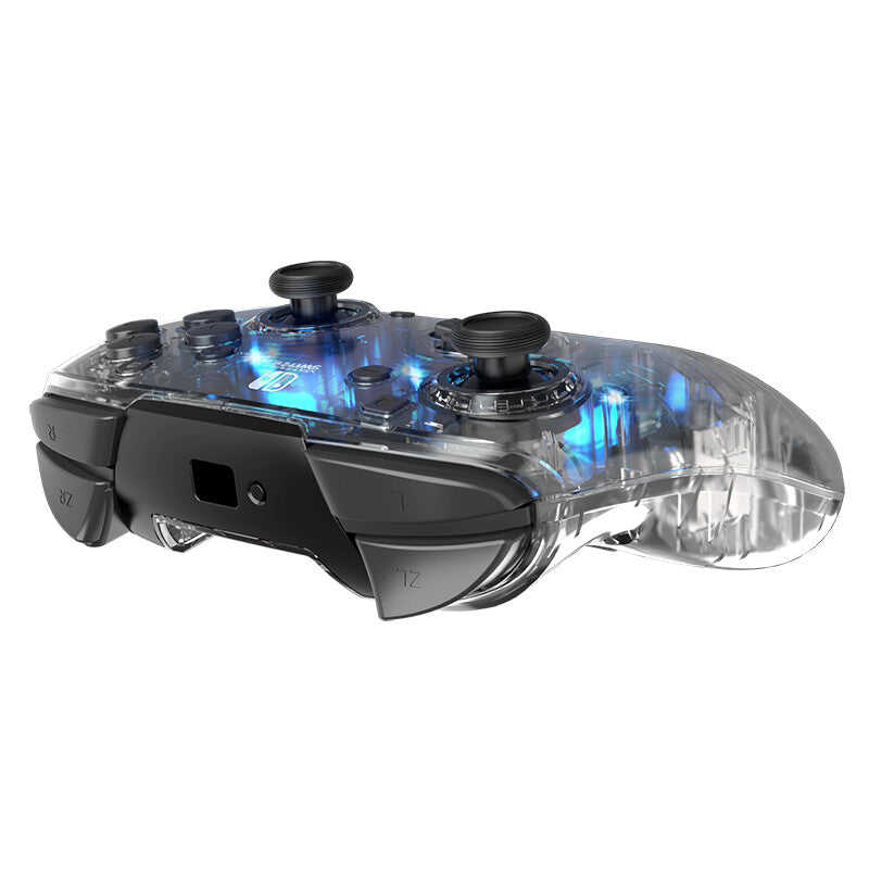 PDP Afterglow Wireless Deluxe Controller for Nintendo Switch in Transparent