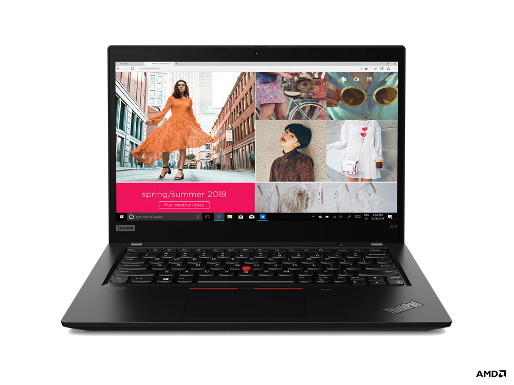 Lenovo ThinkPad X13 - Laptop 33.8 cm (13.3") - AMD Ryzen™ 3 PRO 4450U - 8 GB DDR4-SDRAM - 256 GB SSD - Windows 11 Pro - Black