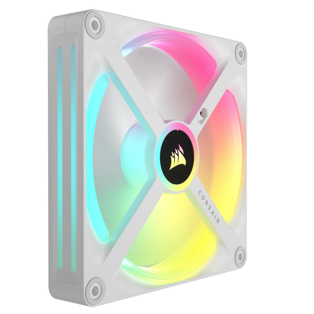 Corsair iCUE LINK QX140 RGB - PWM Computer Case Fan in White - 140mm (Pack of 2)
