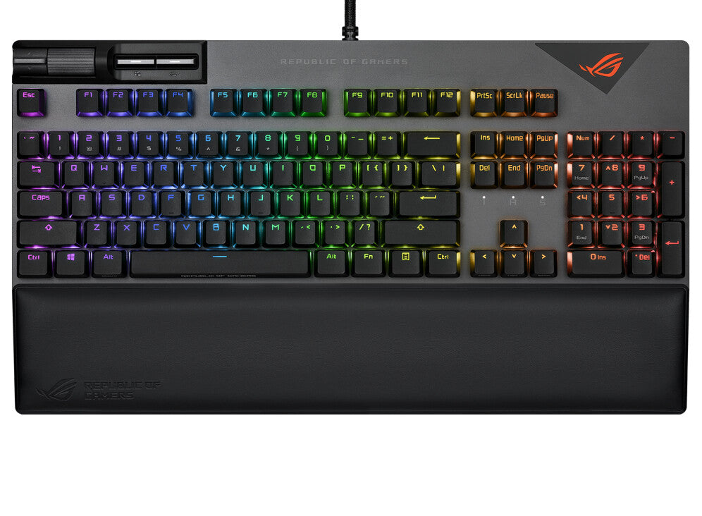 ASUS ROG Strix Flare II - USB Wired RGB Mechanical Keyboard in Black (QWERTZ German)