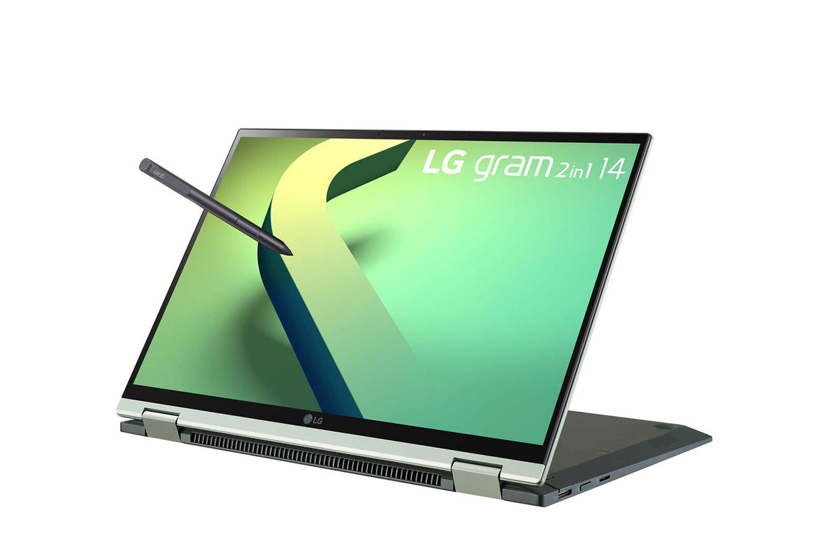 LG Gram 14T90Q Hybrid (2-in-1) - 35.6 cm (14") - Touchscreen - Intel® Core™ i7-1260P - 16 GB LPDDR5-SDRAM - 1 TB SSD - Wi-Fi 6E - Windows 11 Home - Green