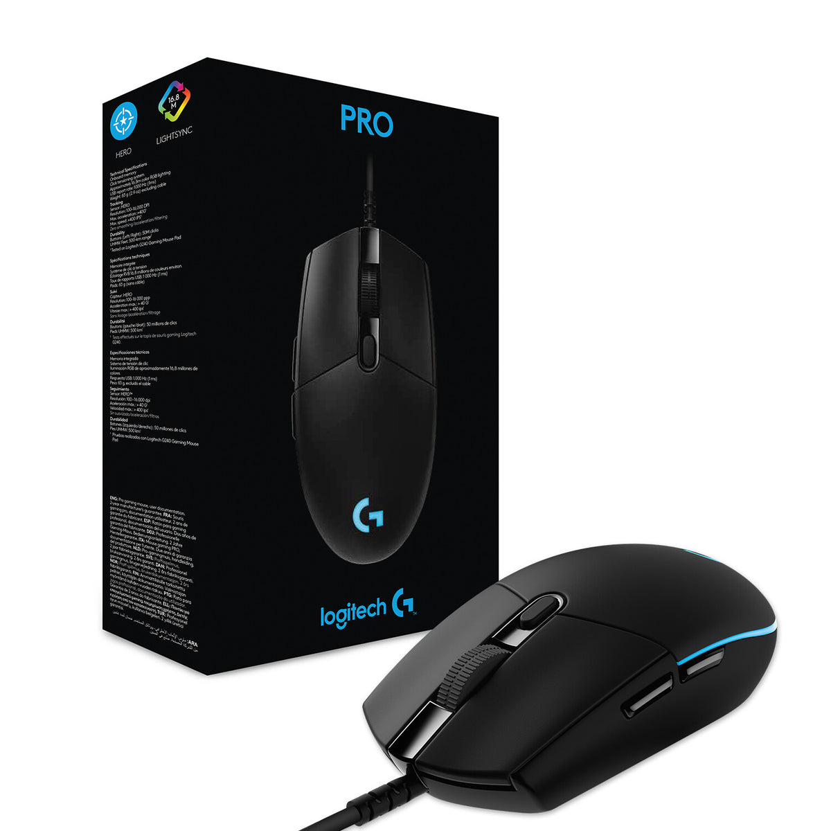 Logitech G PRO (HERO) Gaming Mouse - 25,600 DPI