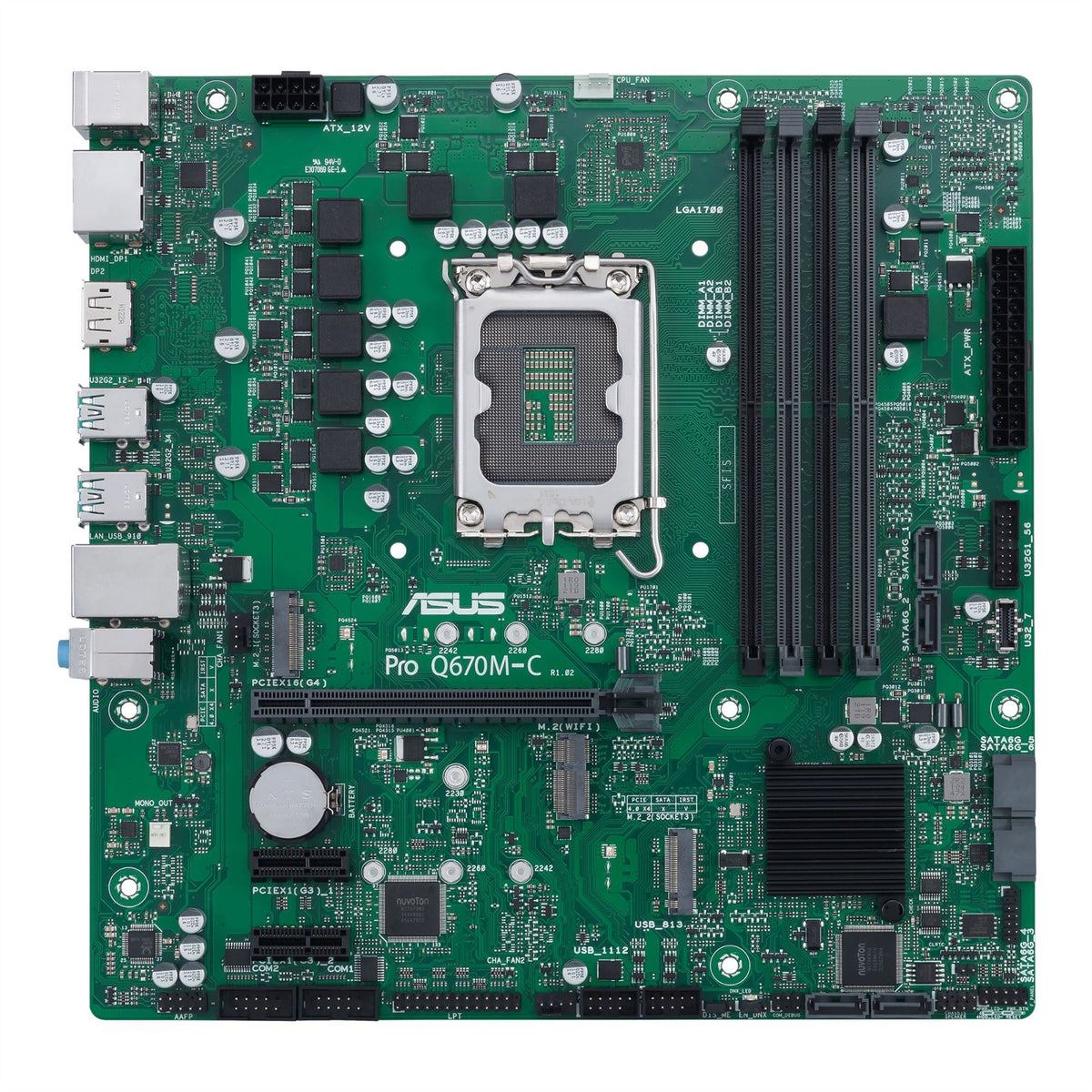 ASUS PRO Q670M-C-CSM micro ATX motherboard - Intel Q670 LGA 1700