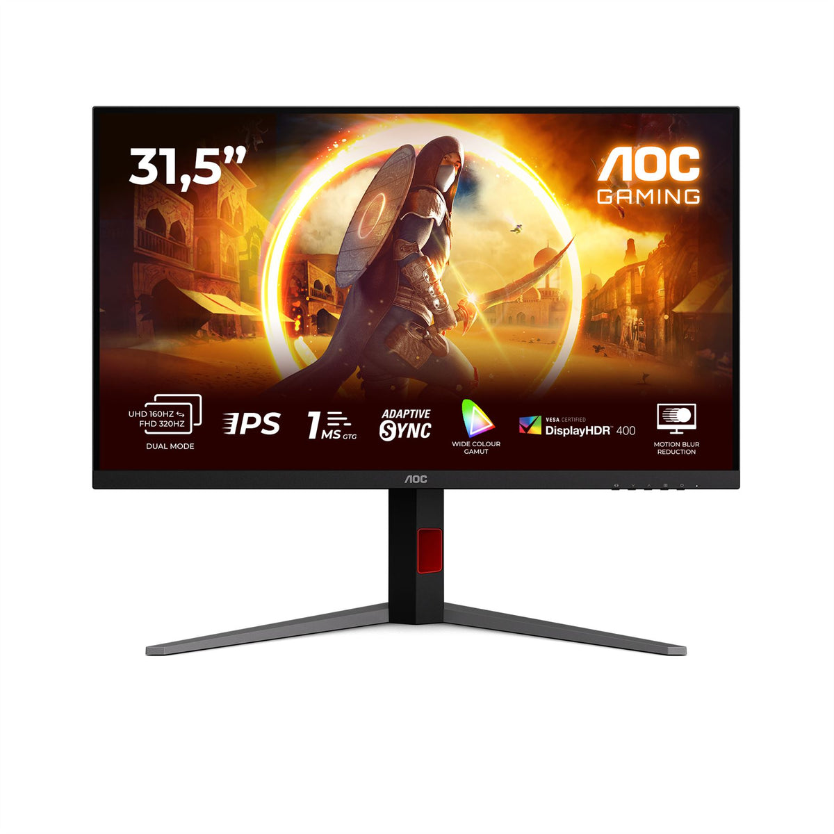 AOC G4 U32G4U computer monitor 80 cm (31.5") 3840 x 2160 pixels 4K Ultra HD Black, Red