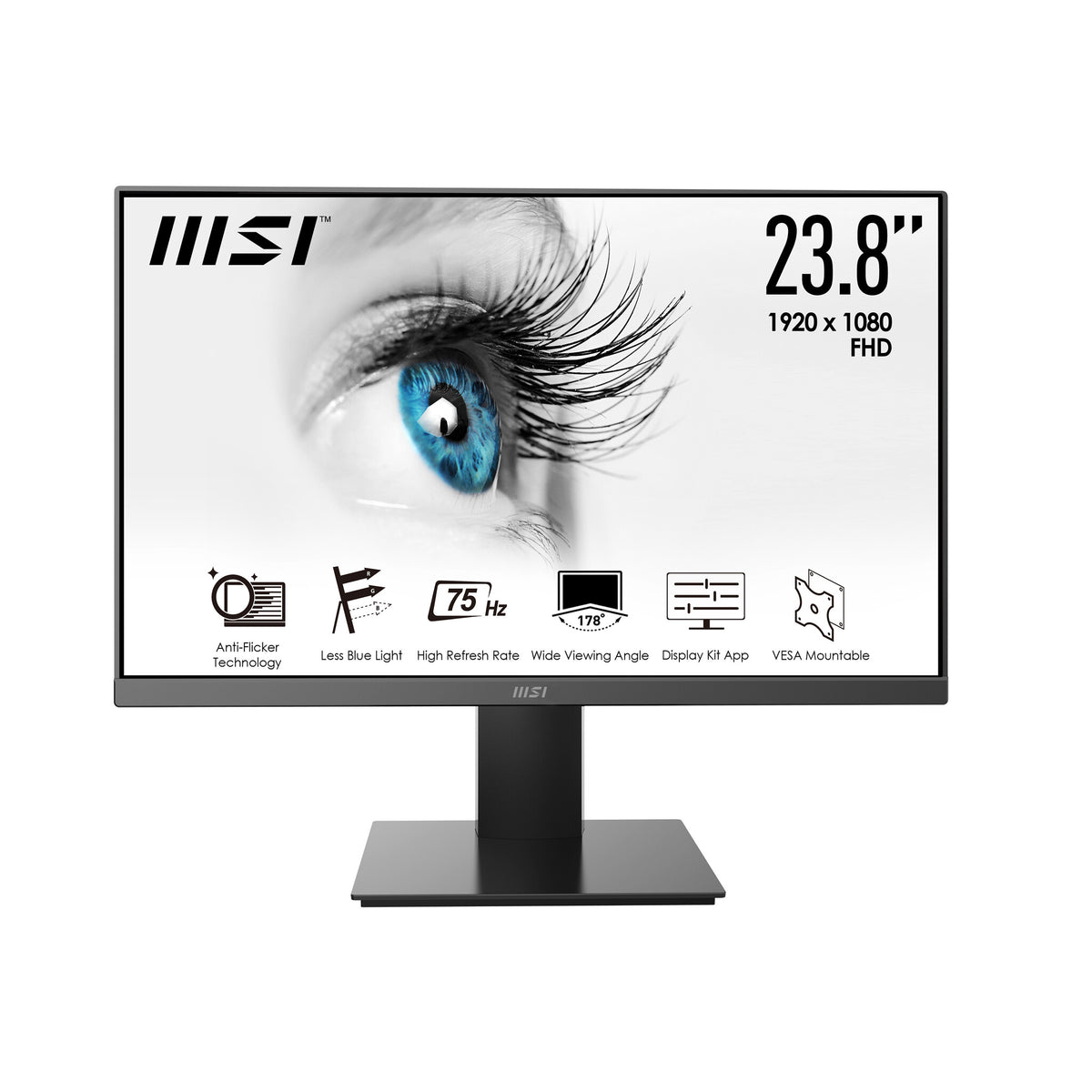 MSI Pro MP241X - 60.5 cm (23.8&quot;) - 1920 x 1080 pixels FHD LCD Monitor