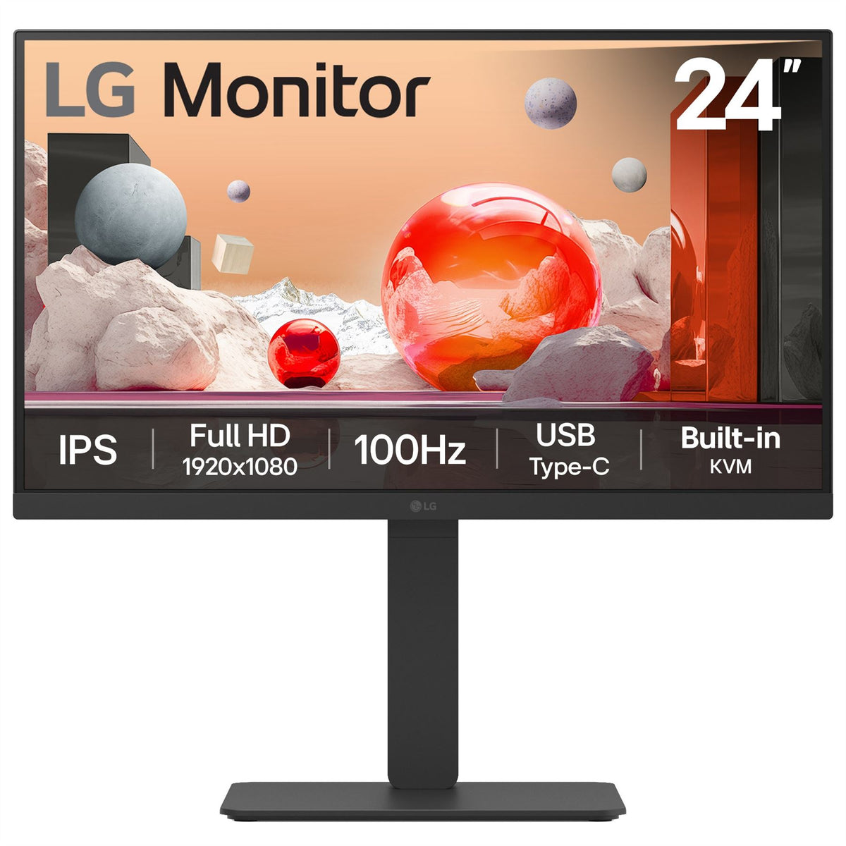 LG 24BA650-B - 60.5 cm (23.8&quot;) - 1920 x 1080 pixels FHD LED Monitor