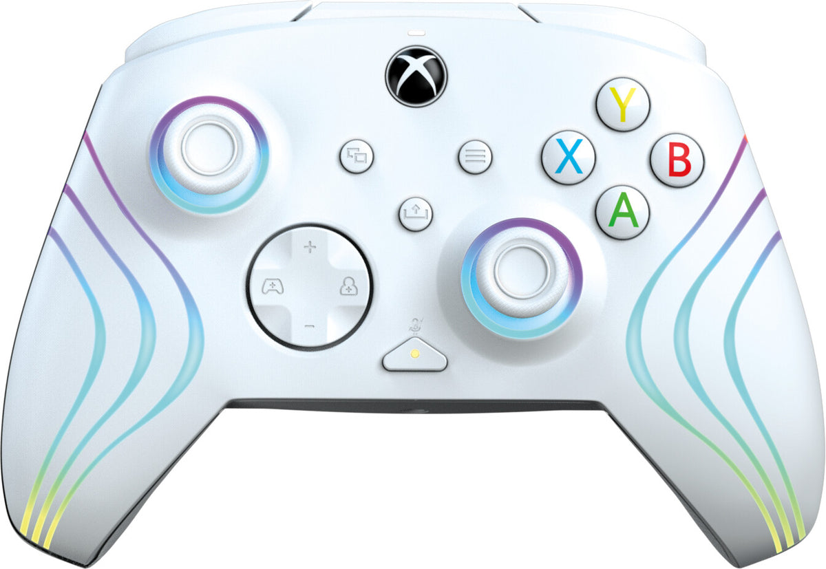 PDP Afterglow Wave - Wired Controller for PC / Xbox Series X|S in White