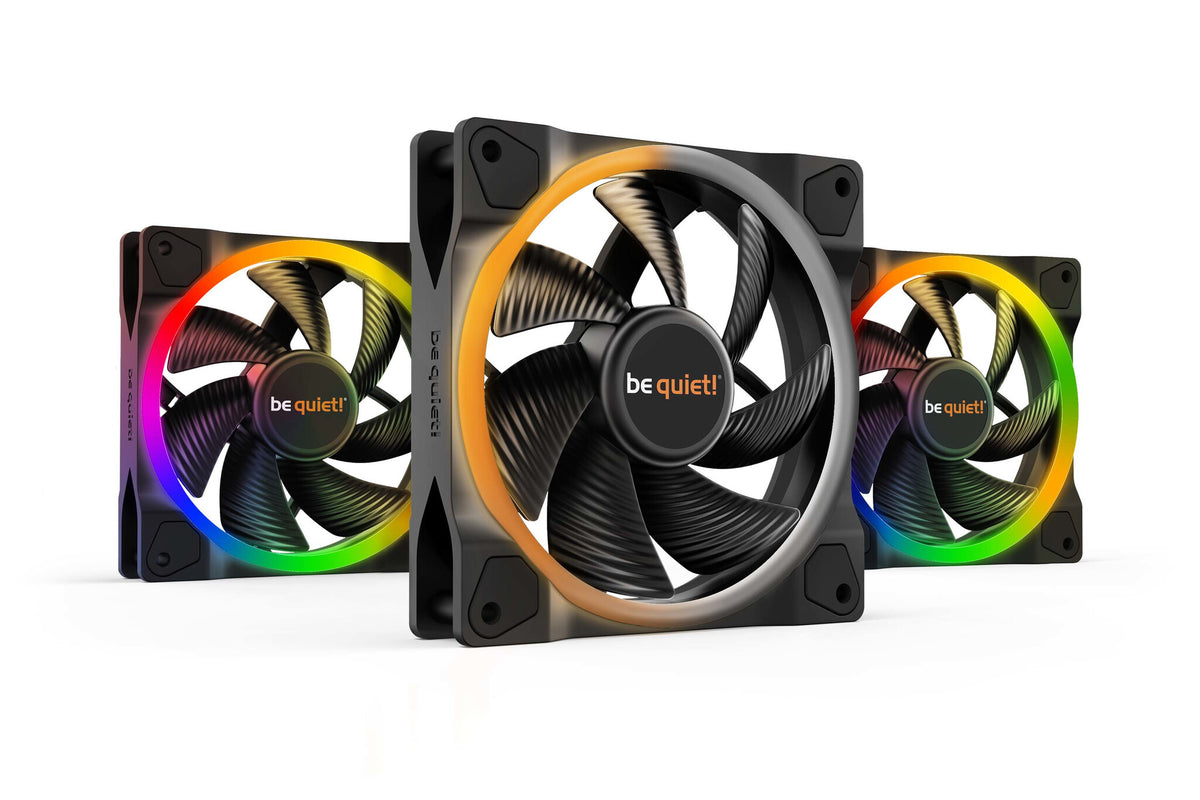 be quiet! Light Wings ARGB PWM - Computer Case Fan - 120mm (Pack of 3)