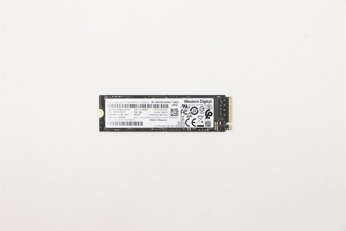 Lenovo 5SS0V26413 internal solid state drive M.2 1 TB PCI Express 3.0