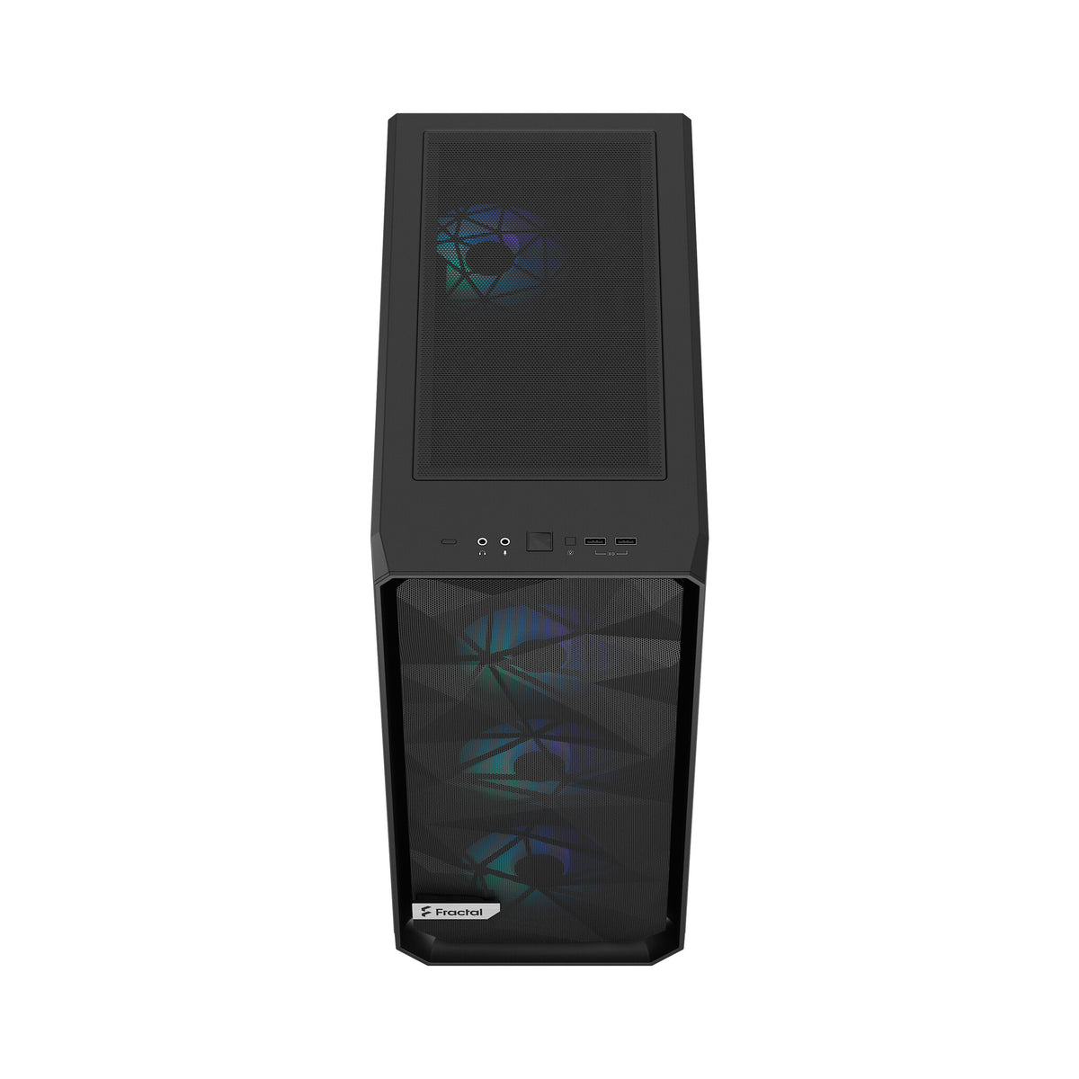 Fractal Design Meshify 2 Compact Lite RGB - ATX Mid Tower Case in Black