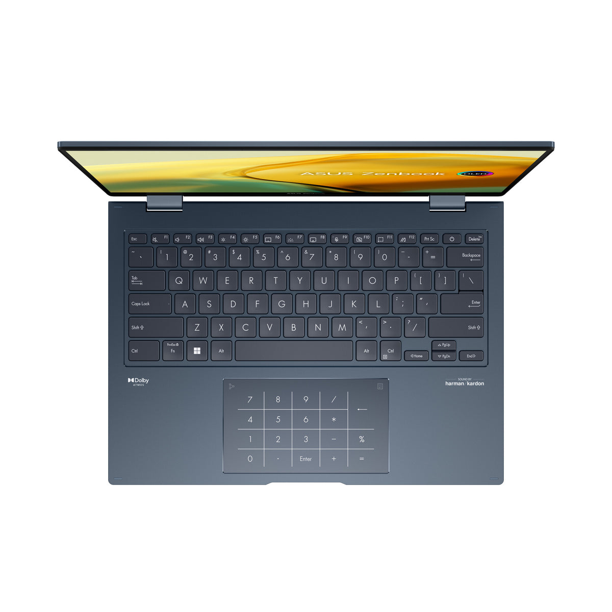 ASUS Zenbook 14 Flip OLED Hybrid (2-in-1) - 35.6 cm (14") - Touchscreen - Intel® Core™ i7-1360P - 16 GB LPDDR5-SDRAM - 1 TB SSD - Wi-Fi 6E - Windows 11 Home - Blue