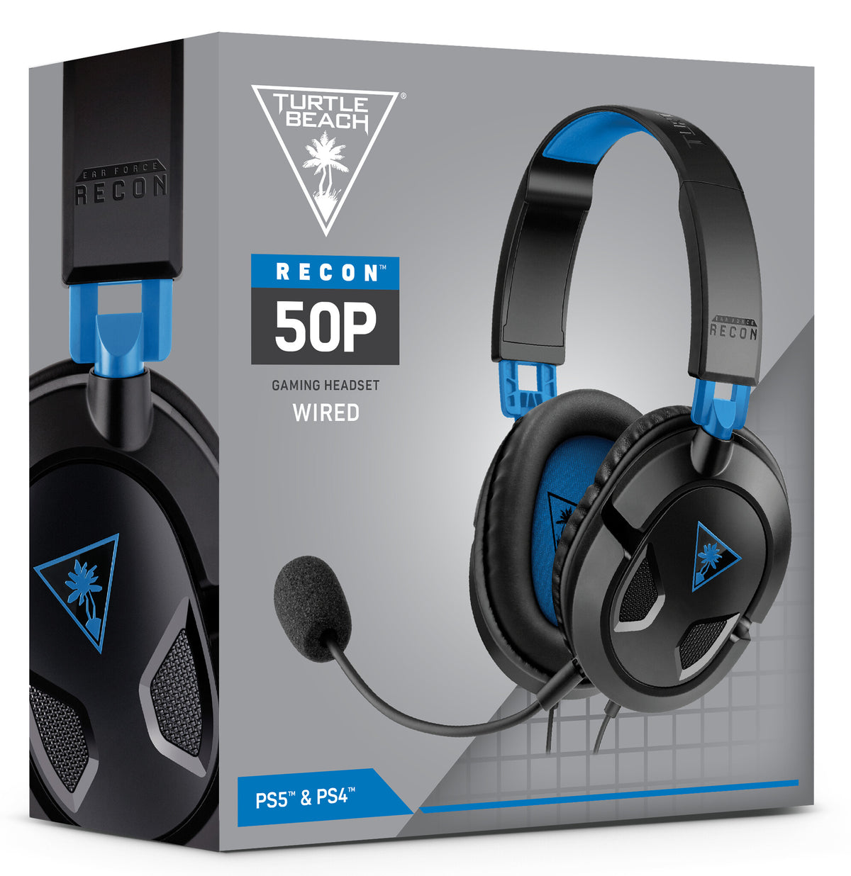 Turtle Beach Recon 50P - 3.5mm Wired Gaming Headset in Black / Blue